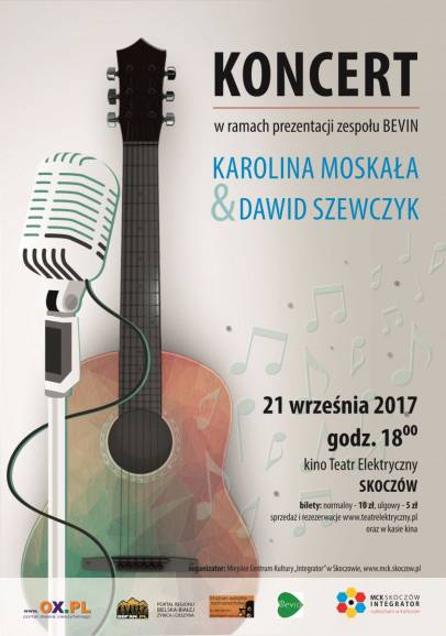 Koncert Bevin: Karolina Moskała & Dawid Szewczyk